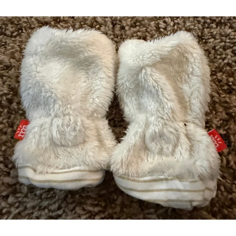 Magnetic Me-White Bear Mittens 12-18 Months